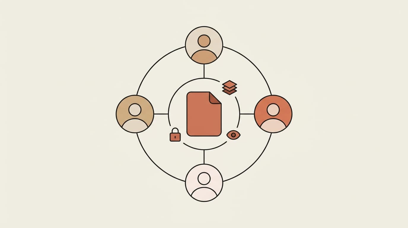The team layer for Claude Skills — one shared skill at the center, distributed to a team, wrapped in access control, version history, and activity logging