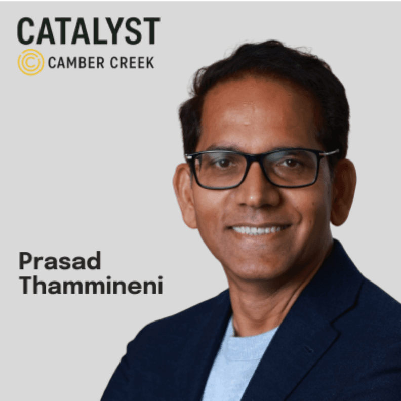 Prasad Thammineni, Founder & CEO of Agentman (Chain of Agents), featured on Catalyst by Camber Creek podcast.