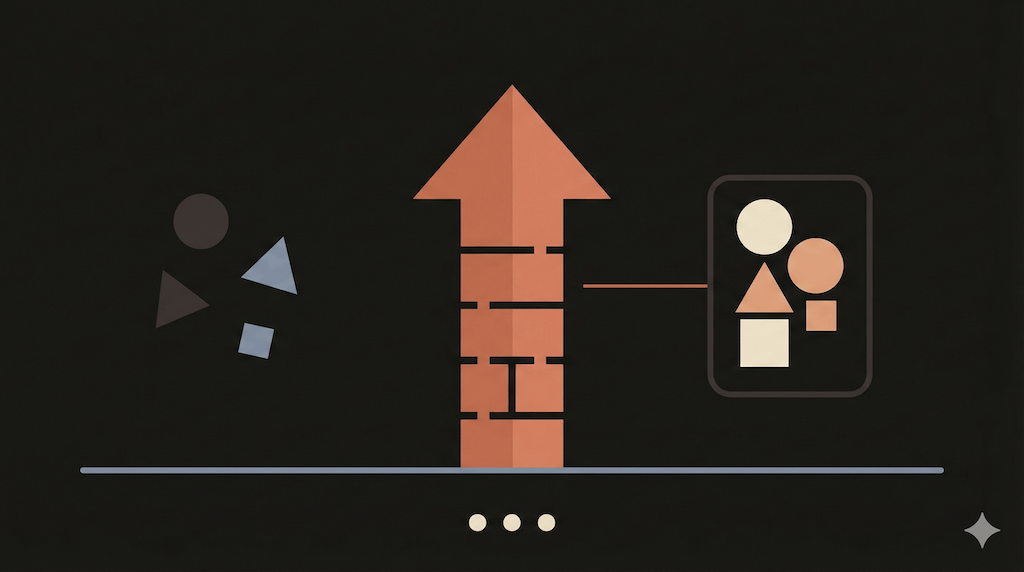 Abstract visualization of AI performance improvement through curated Agent Skills